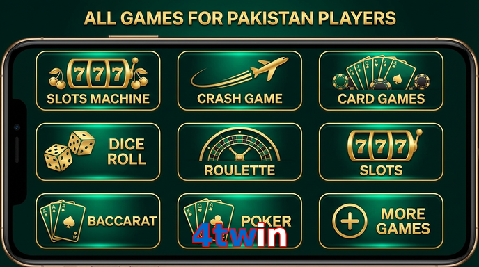 Main screen of 4Twin games page for PK players